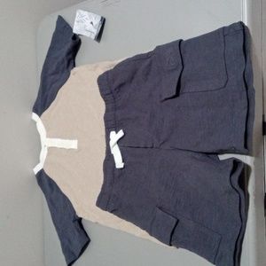 Tommy Bahama boys short and shirt set